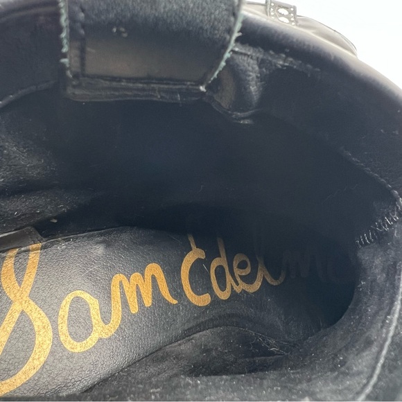 Sam Edelman Brian Black Leather Western  Star Studded Ankle Booties Size 9 - Picture 11 of 11